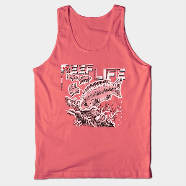 Fish Dive: Reef Life Tank Top by Dustin Resch